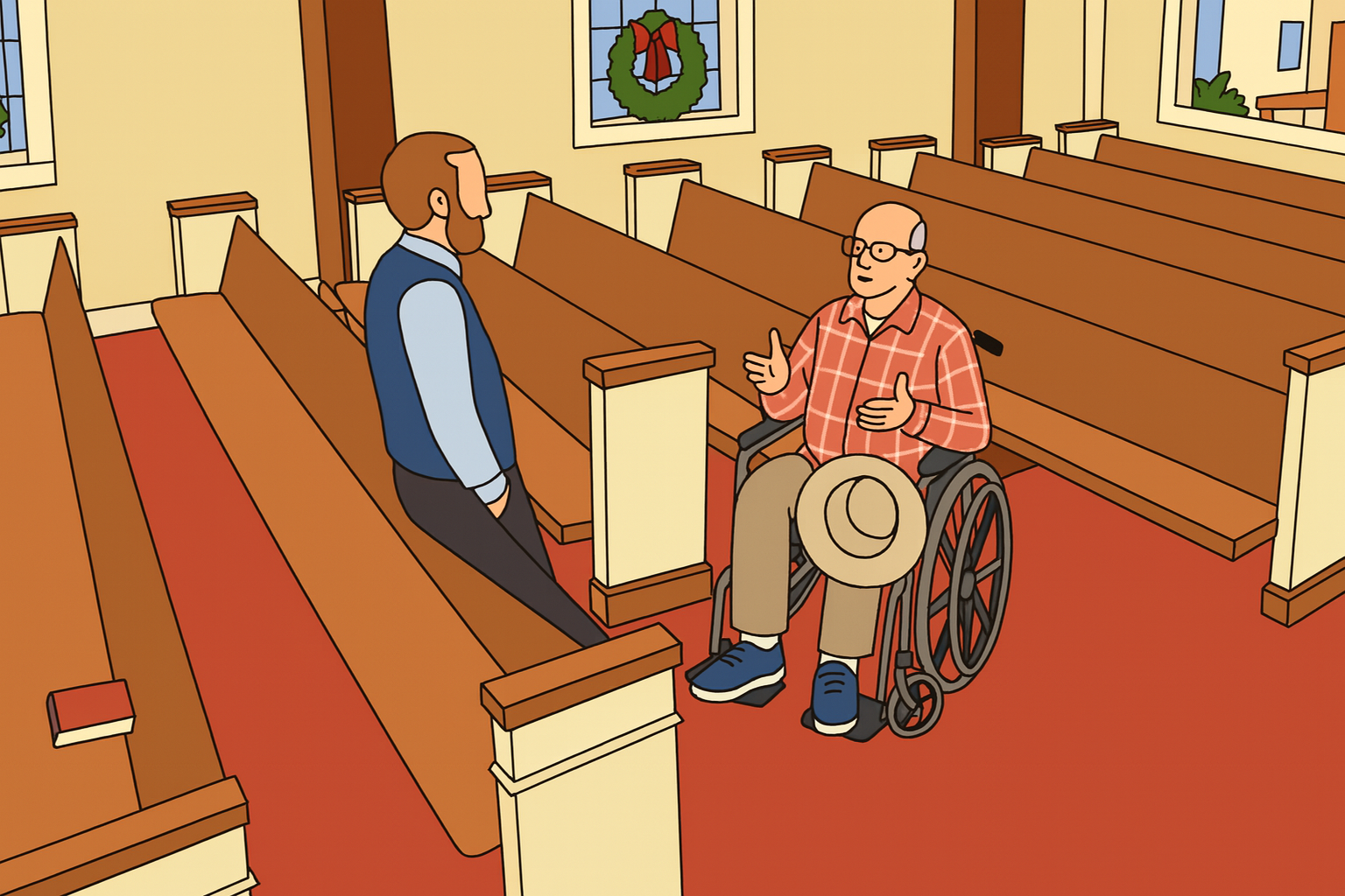 accessible pew seating
